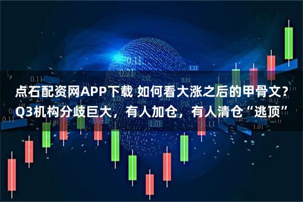 点石配资网APP下载 如何看大涨之后的甲骨文?Q3机构分歧巨大,有人加仓,有人清仓“逃顶”