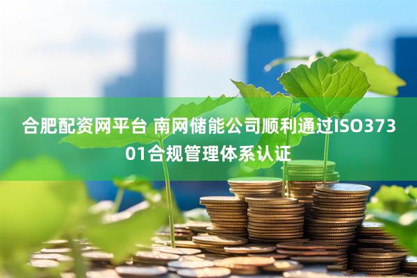 合肥配资网平台 南网储能公司顺利通过ISO37301合规管理体系认证